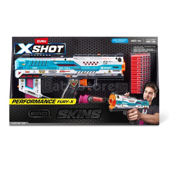 XSHOT Skins serija 1 Pro Fury X žaislinis šautuvas su 40 šovinių, 36772