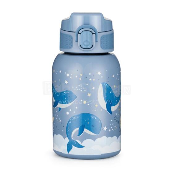 PETITE&MARS 150368 Stainless Steel Thermal Bottle with Straw 350ml