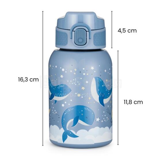 PETITE&MARS 150381 Nerūdijančio plieno termosas su šiaudeliu 350ml