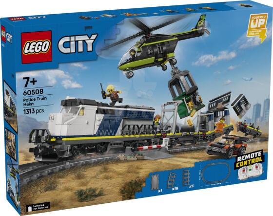 LEGO miesto policijos traukinio apiplėšimas