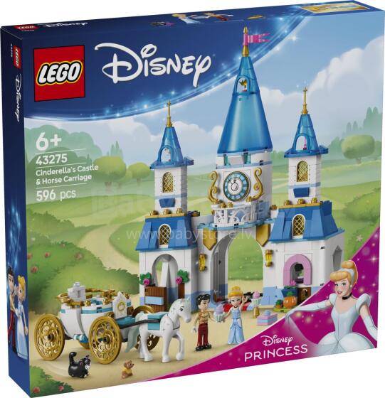 LEGO Disney Pelenės pilis ir arklių vežimas