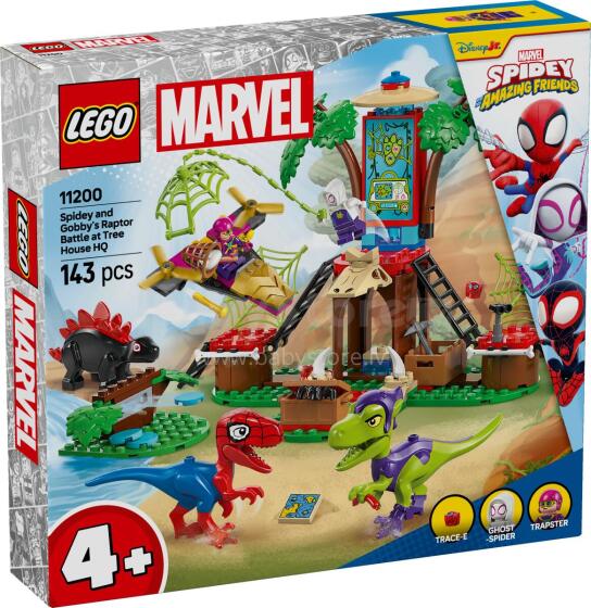 LEGO Spidey ir Gobby Raptor mūšis medžių namelyje