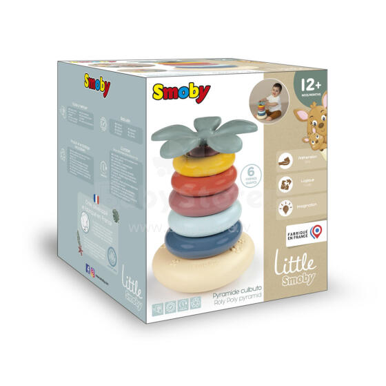Smoby Roly Poly piramidė - spalvinga