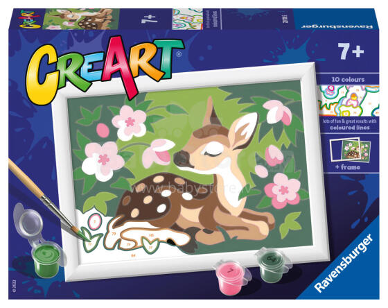 
Ravensburger Рисуй по номерам Цветочный Олень