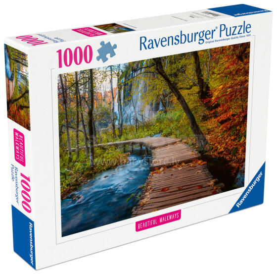 Ravensburger dėlionė 1000 dalių: Rudens medinis takas Kroatijoje