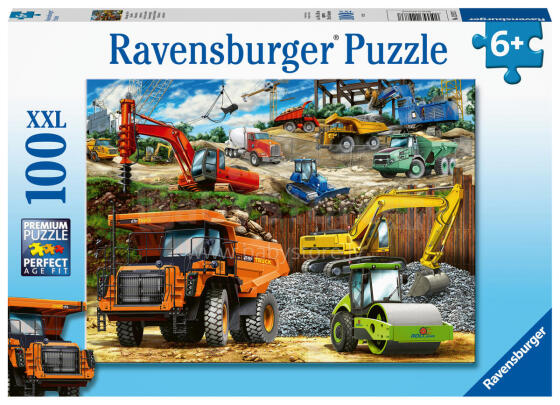 Ravensburger dėlionė 100 vnt. Statybos technika