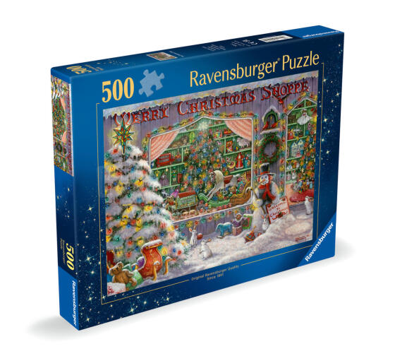 Ravensburger dėlionė 500 dalių: Kalėdų parduotuvė