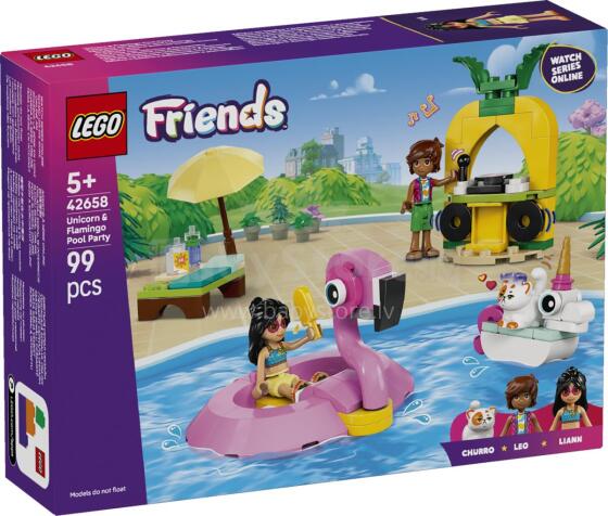 LEGO Friends Vienaragio ir Flamingo Baseino Šventė