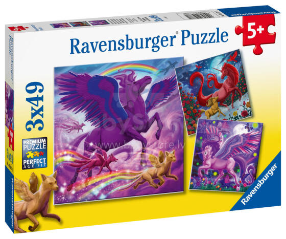 Ravensburger dėlionė 3x49 vnt. Mitinė didybė