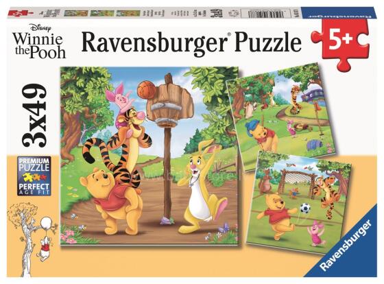 Ravensburger Puzzle 3x49 pc Winnie the Pooh - Sports Day