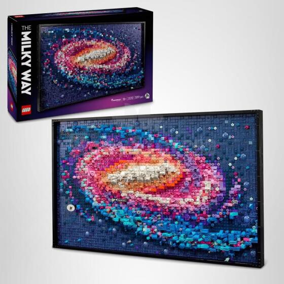 LEGO Art The Milky Way Galaxy Set, Space Model Kit for Adults to Build Art.31212 "Milky Way" Wall Art