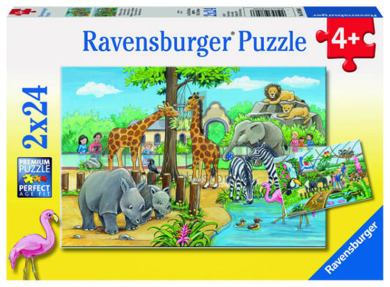 Ravensburger Puzzle 2x24 pc Welcome to the Zoo