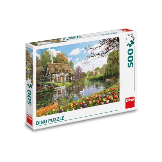 Dino Puzzle 500 pc Cottage by the Water