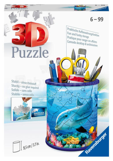 Ravensburger 3D dėlionė pieštukų puodelis po vandeniu