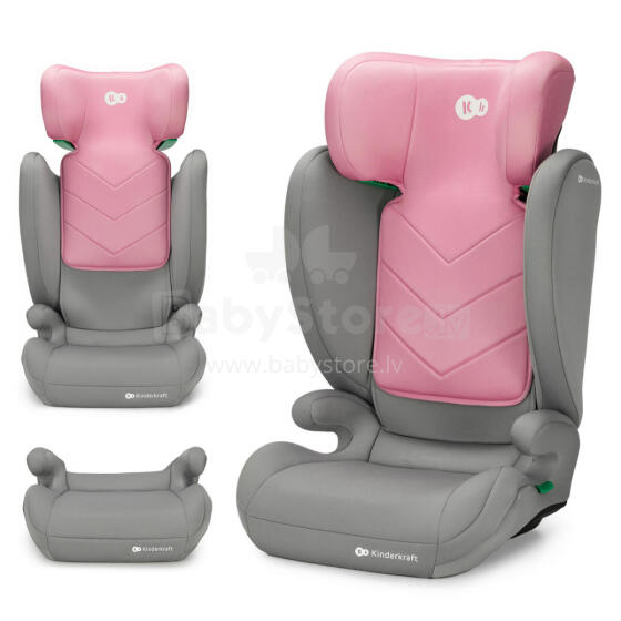KINDERKRAFT car seat I-SPARK 2 PLUS I-SIZE, 100-150 cm., Pink, KCISPA02PNKPL00