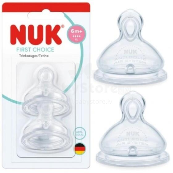 NUK 10124054 Silikoninis buteliuko spenelis 2 dalių