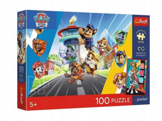 TREFL 16550 Puzzle 100 Dog Adventure / Paw Patrol