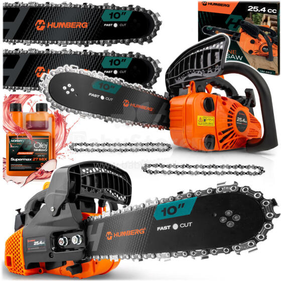 Benzininis grandininis pjūklas 10" Humberg HM-663 + Alyva