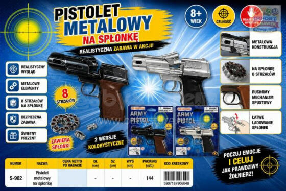 PISTOLETAS ANT SĖKLŲ F.H.TOYS PAWEŁ