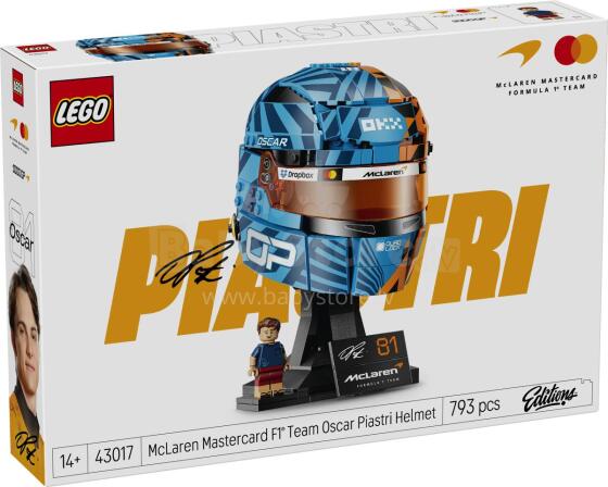 LEGO Издания McLaren Mastercard F1 Team Шлем Оскара Пиастри