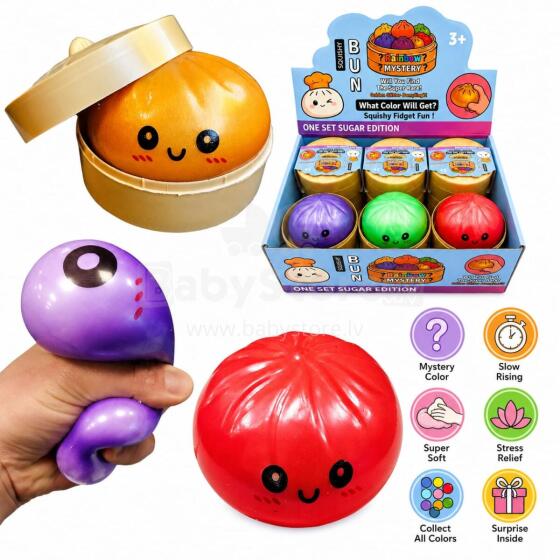Bebe Basic Squishy Mesh Mystery Dumpling Art.B-2014 Anti-stress soft silicone ball (squishy)