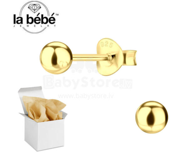 La Bebe™ Pure Silver 925 Classic Lumière Studs Art.2203472 Sidabriniai auskarai