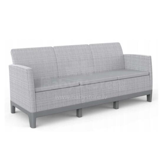 Garden sofa two-seater Scandi Form 3 Seater Sofa light gray/dark steel gray