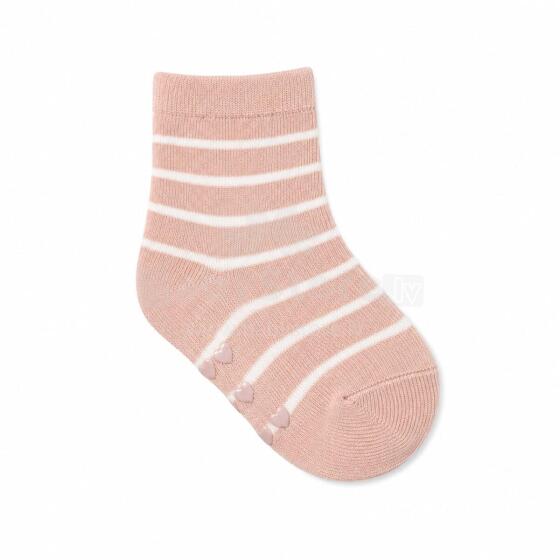 So Cute Сotton Natural  Socks Art.296948 Pink Medvilninės kojinės naujagimiams
