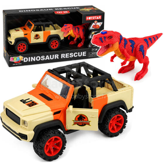 Off-Road Vehicle with T-Rex Dinosaur Lights, Sounds, Opening Doors