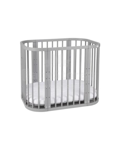 Waldin  Bed Crib  5 in 1 Art.297547 Vintage Multifunctional wooden 5-in-1 transforming crib