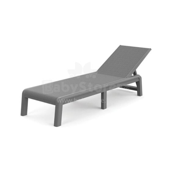 Sun lounger Atlas light grey