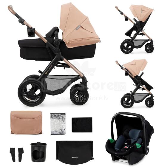 Kinderkraft Moov2 Air 3in1 Art.297978 Beige 3-in-1 baby stroller