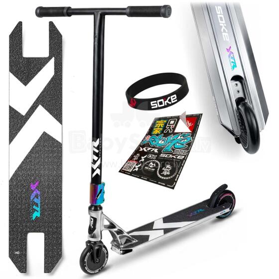 SOKE XTR Stunt Scooter Silver-Black
