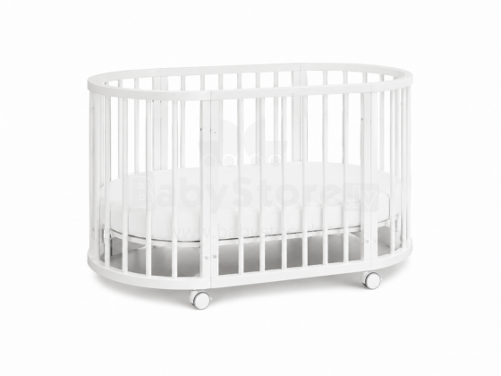 Elf Bed Crib Ovi  3 in 1 Art.298146 White Multifunctional wooden 3-in-1 transforming crib