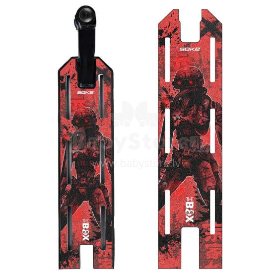 Grip tape for stunt scooter Soke Griptape 52x13cm Red Cyber