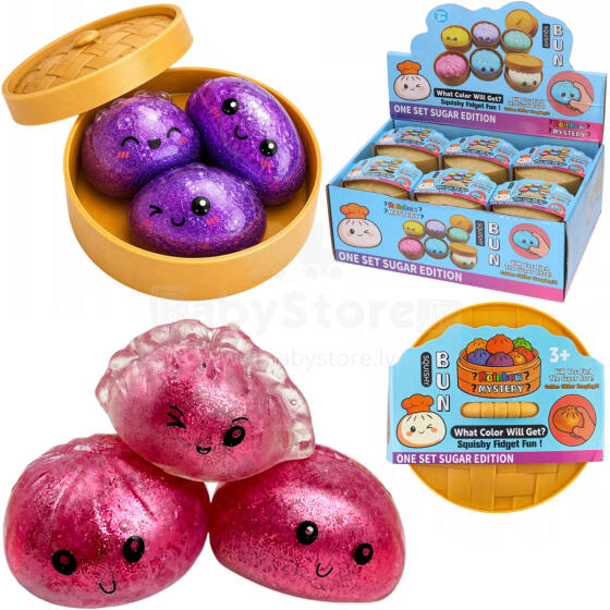 GNIOTEK SQUISHY PIEROŻEK BROKATOWY 3 SZT