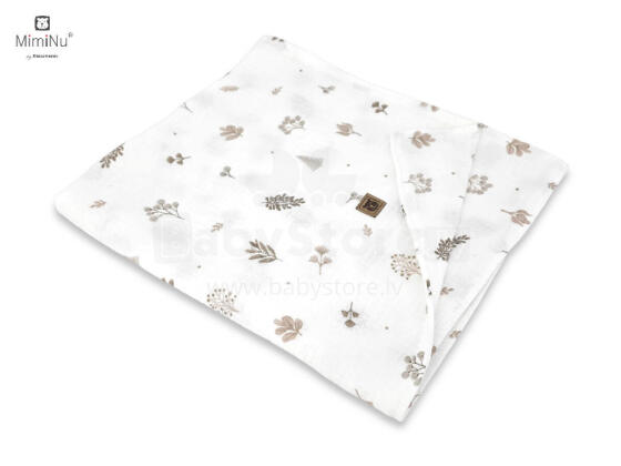 KIECZMERSKI antklodė 75x100 cm MUSLIN 100% medvilnė lapai