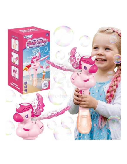 WOOPIE Bubble Machine Unicorn Gun Automatic Soap Bubbles Wand