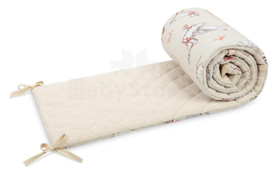 CRIB BUMPER MUSLIN GOOSE AND MOUSE