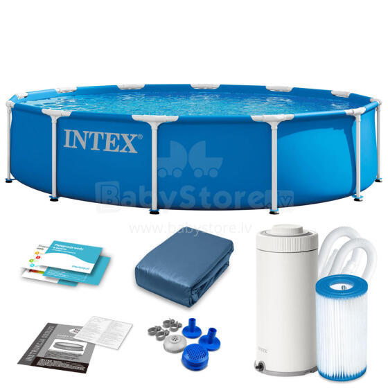 Intex 28212ND 366 x 76 cm 10-in-1 Frame Pool