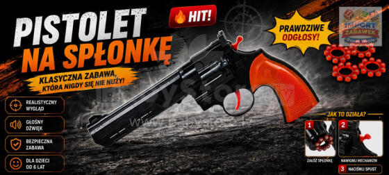 Imitation weapen - 15897 - cap GUN - BLACK