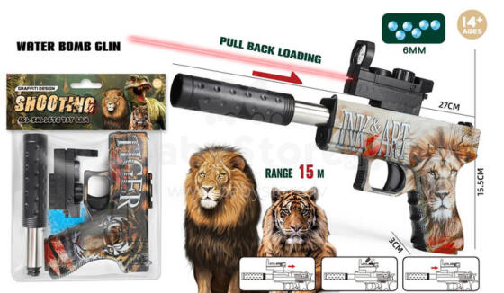 Imitation weapen - 79581 / K850 - WATER BALL GUN - bullet 6-7 mm
