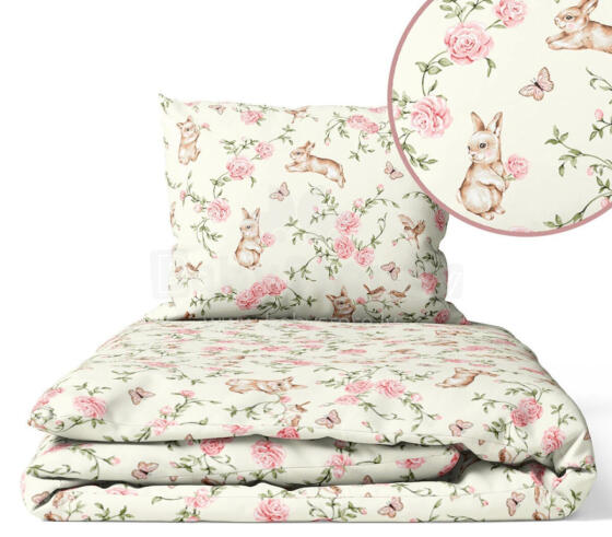 Cover set -  2 pcs - 135x100, 40x60 - ROSE GARDEN