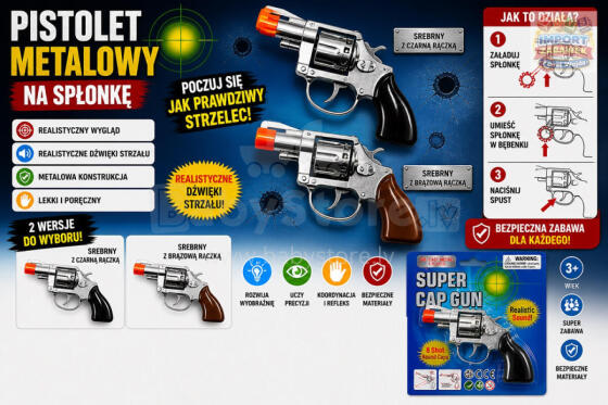 Imitation weapen - 6062 - cap GUN - METAL
