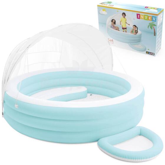 Inflatable children's pool with a canopy 277x221 cm INTEX 57195
