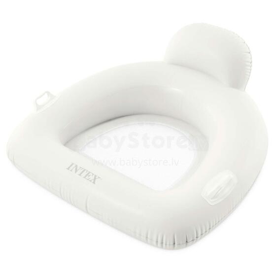 Pučiamas plaukimo krėslas baltas INTEX 56801