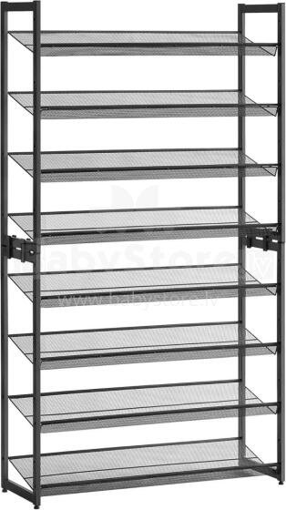 Metal Shoe Storage Art.299214 Black Batų lentyna,  metalinė spintelė su lentynomis,