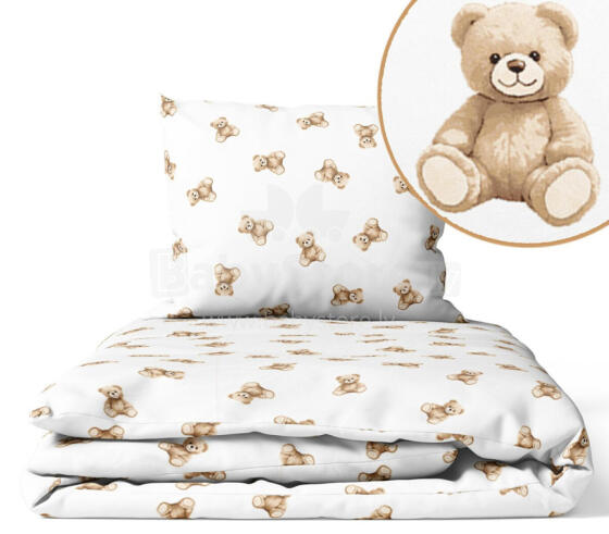 Cover set - 2 pcs - 120x90, 40x60  - PLUSH TEDDY BEAR