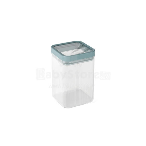 Dry food storage container 1.2L Kara transparent/teal