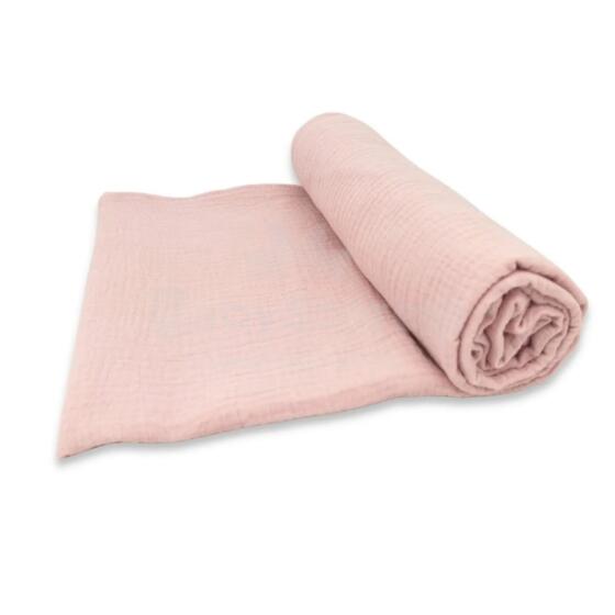 KIECZMERSKI Diaper - Muslin Swaddle 120x120 100% Cotton Powder Pink